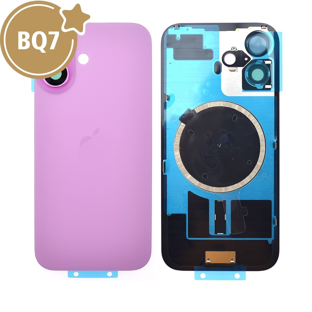 iPhone 16 Rear Cover Glass — Pink