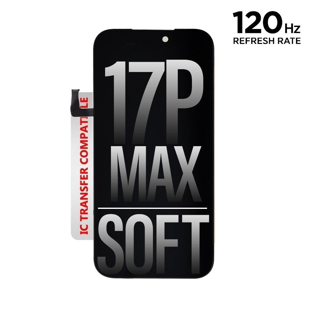 iPhone 17 Pro Max Screen — Soft OLED (120Hz)