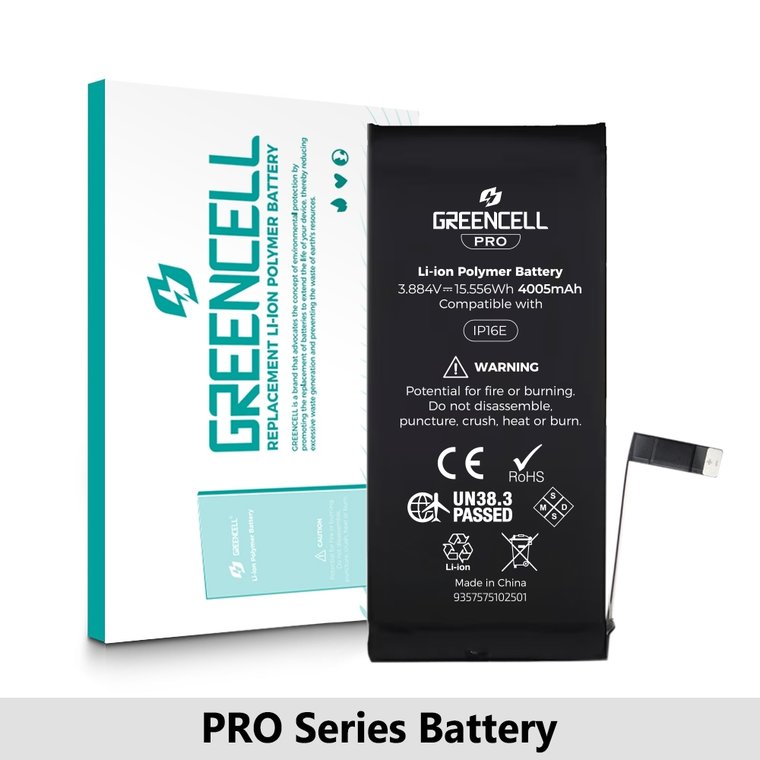 iPhone 16e Battery — Greencell PRO