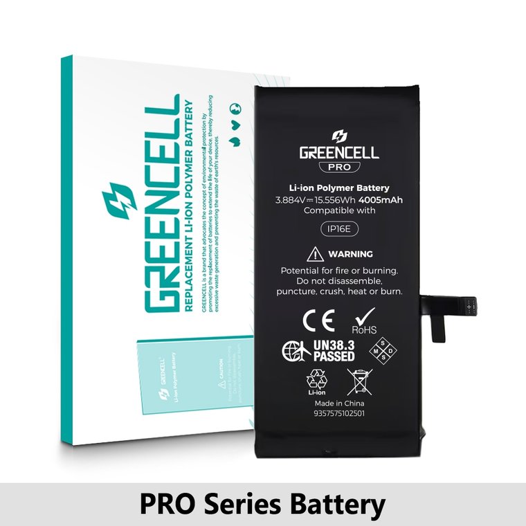 iPhone 16e Battery — Greencell PRO