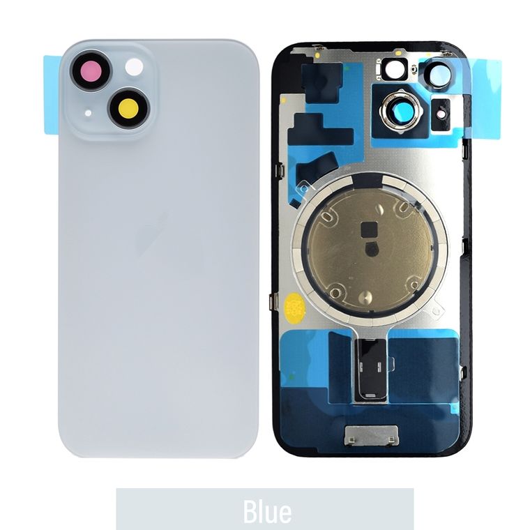 iPhone 15 Rear Cover Glass - Blue