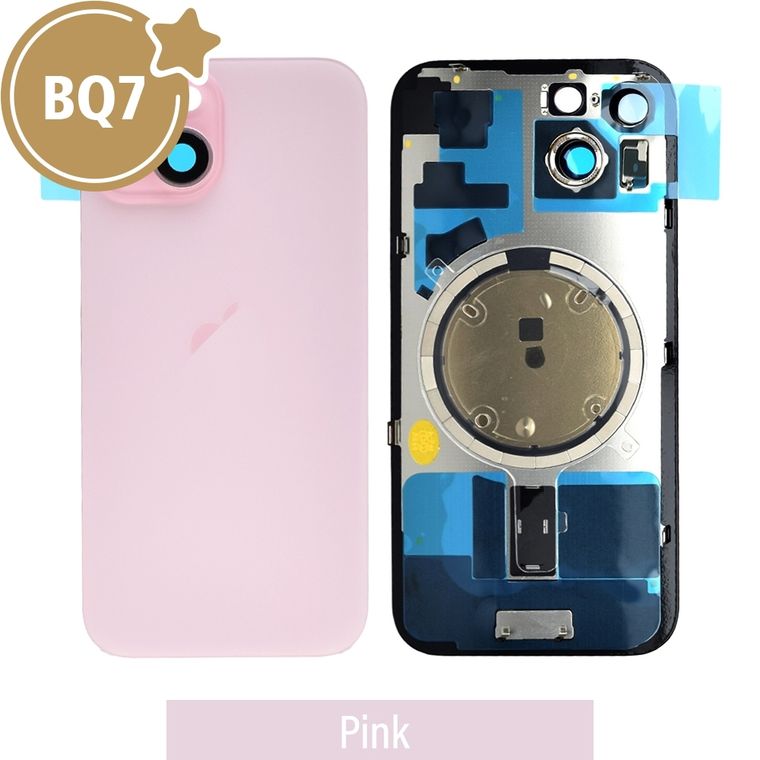 iPhone 15 Rear Cover Glass — Pink
