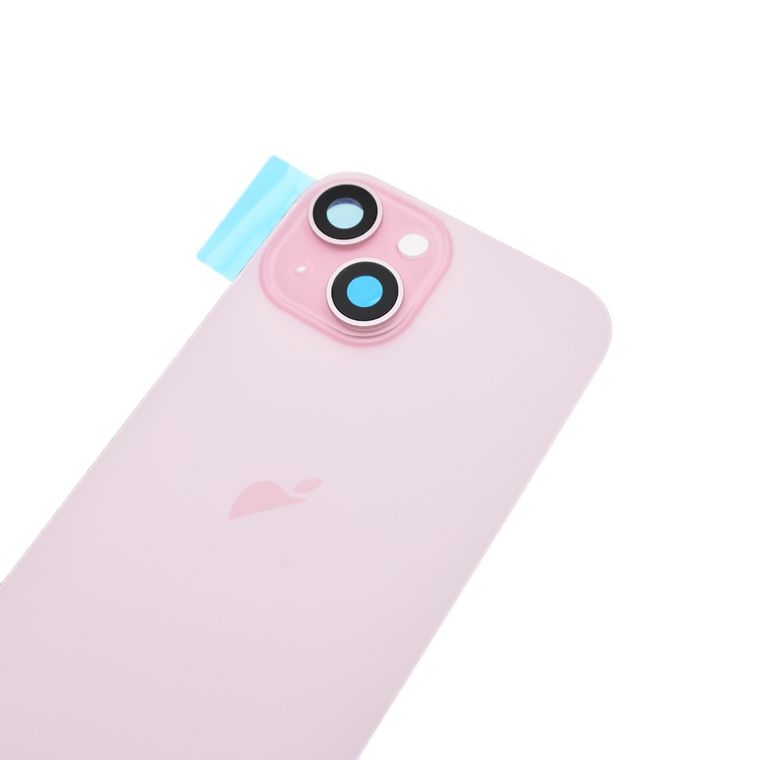 iPhone 15 Rear Cover Glass - Pink