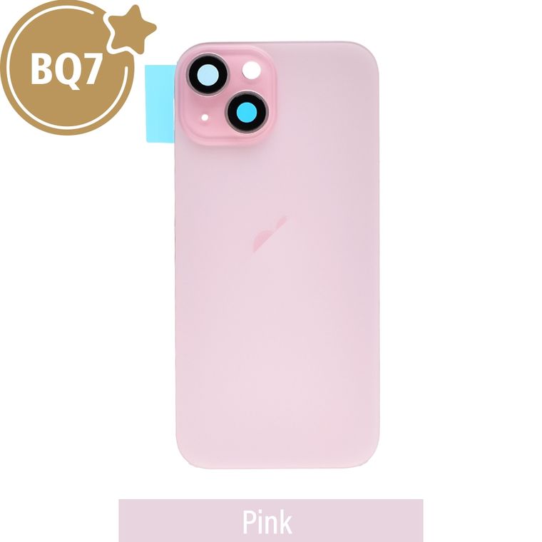 iPhone 15 Rear Cover Glass - Pink