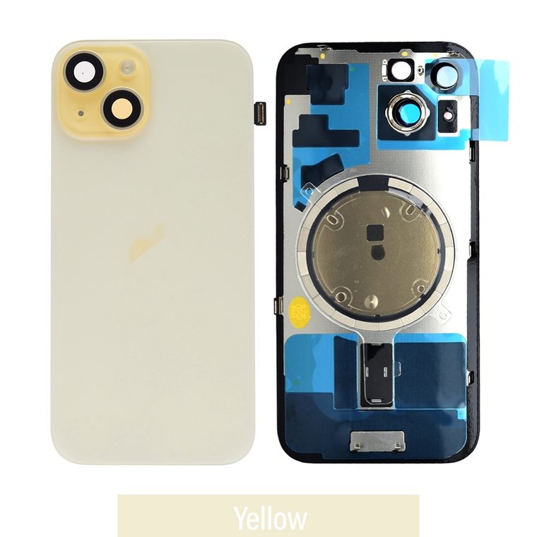 iPhone 15 Rear Cover Glass - Yellow