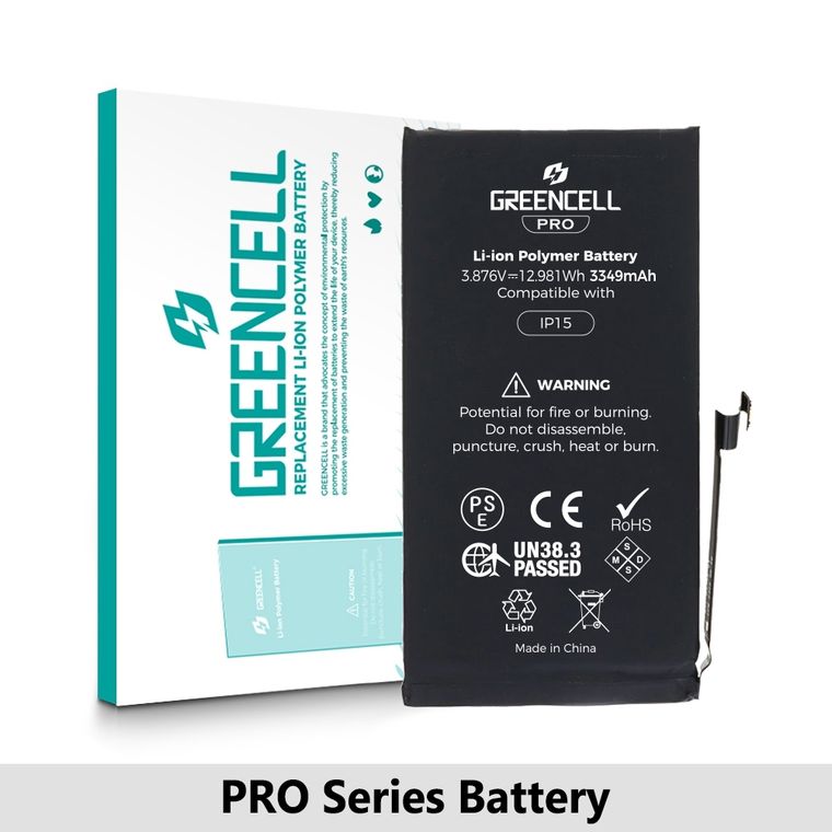 iPhone 15 Battery — Greencell PRO