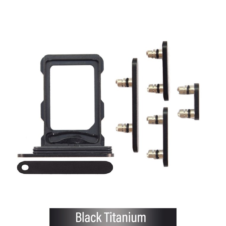 iPhone 16 Pro Max SIM Card Tray — Black Titanium