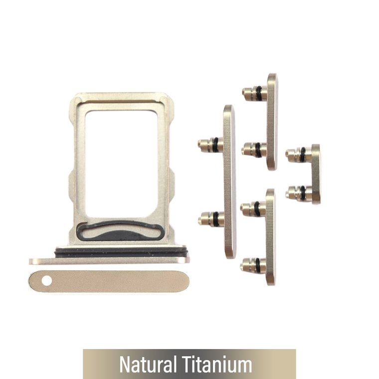 iPhone 16 Pro Max SIM Card Tray — Natural Titanium