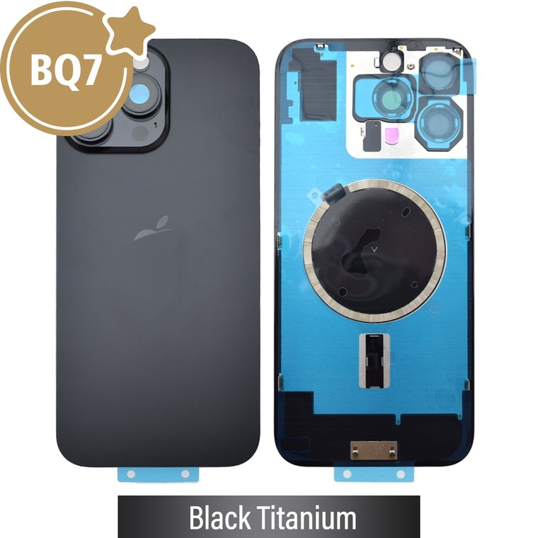 iPhone 16 Pro Max Rear Cover Glass — Black Titanium