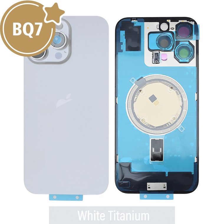 iPhone 16 Pro Max Rear Cover Glass — White Titanium