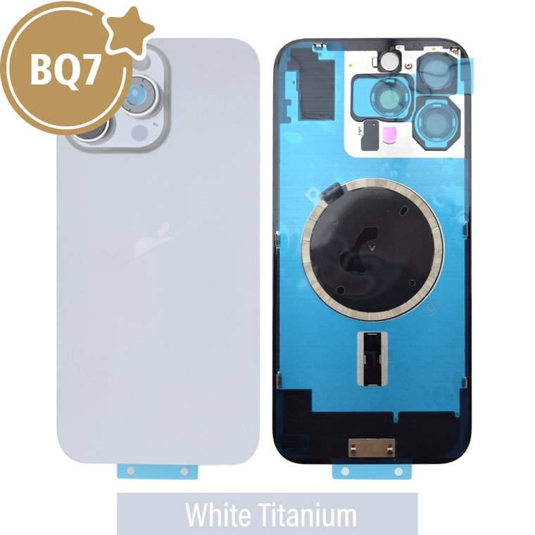 iPhone 16 Pro Max Rear Cover Glass White Titanium